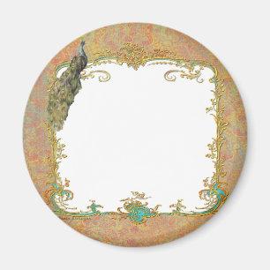 Peacock n Paisley Verziert Art Magazin Magnet