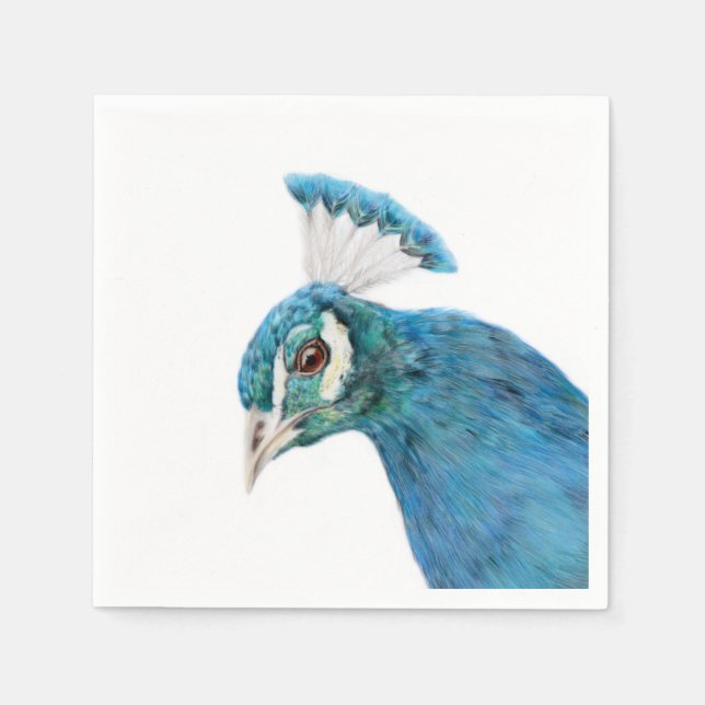 Peacock Napkins Papierservietten (Vorderseite)