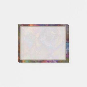 Peacock Ore Chalcopyrite Farbiges Marmormuster Post-it Klebezettel