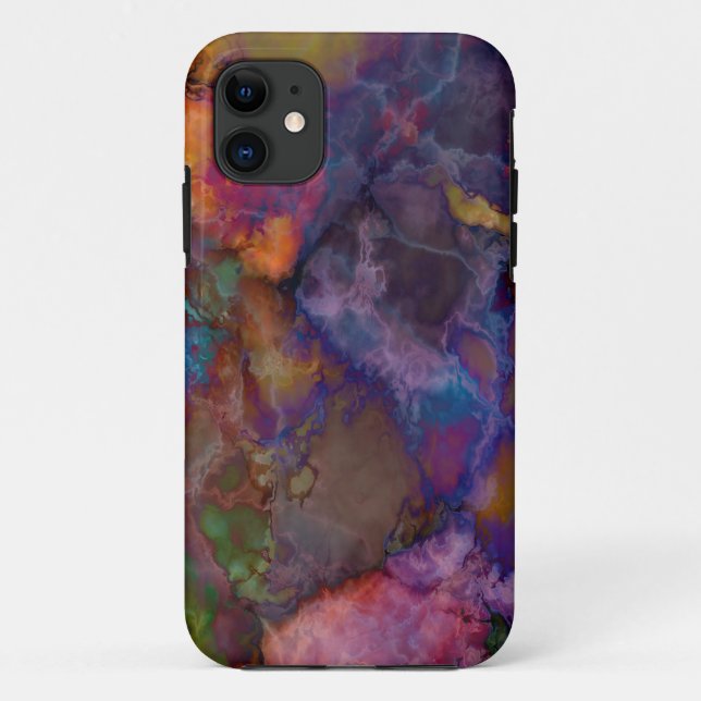 Peacock Ore Chalcopyrite Marble Case-Mate iPhone Hülle (Rückseite)