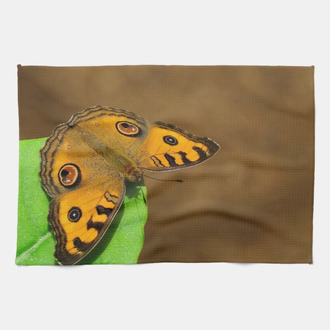 Peacock Pansy Geschirrtuch (Horizontal)