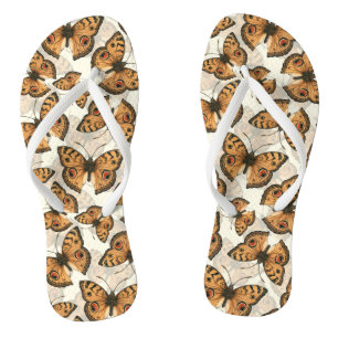 Peacock pansy-schmetterling-Muster Flip Flops