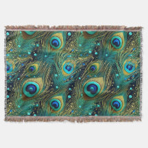 Peacock Passion Throw Kissen