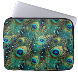 Peacock Passion Throw Kissen Laptopschutzhülle