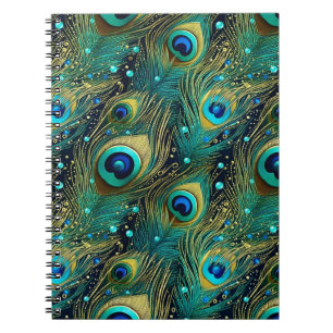 Peacock Passion Throw Kissen Notizblock