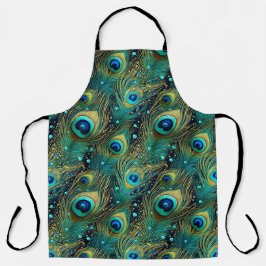 Peacock Passion Throw Kissen Schürze