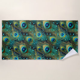 Peacock Passion Throw Kissen Strandtuch