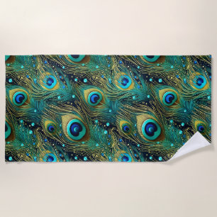 Peacock Passion Throw Kissen Strandtuch