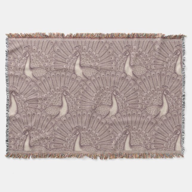 peacock pattern decke (Vorderseite)