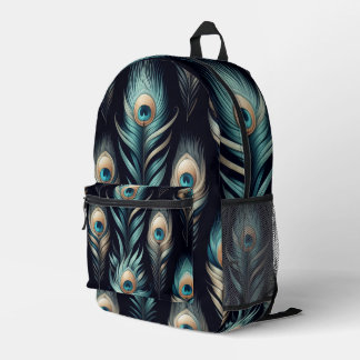 Peacock Plumes Bedruckter Rucksack