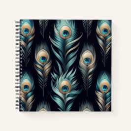 Peacock Plumes Notizbuch