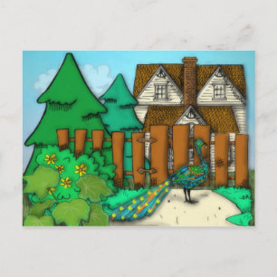 Peacock-Pop Postkarte