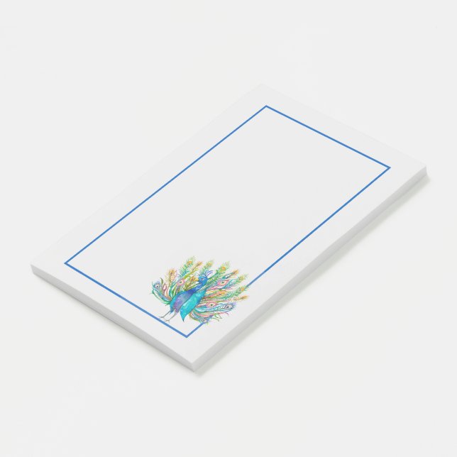 Peacock Post-it Klebezettel (angewinkelt)