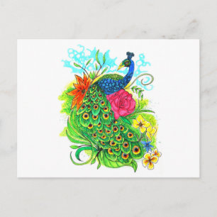 Peacock Postkarte