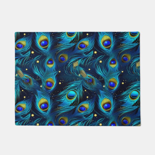 Peacock Pride Fußmatte (Vorderseite)
