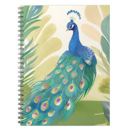 Peacock Princess | Aquarelltiere Notizblock