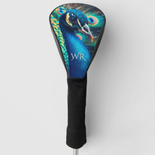 Peacock Profile Persönliche Initialen Golf Headcover