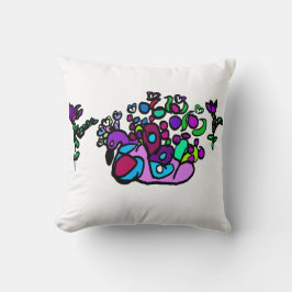 Peacock purple roses kissen