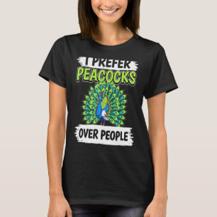 Peacock Quote Bird Ich bevorzuge Peacocks über Men T-Shirt