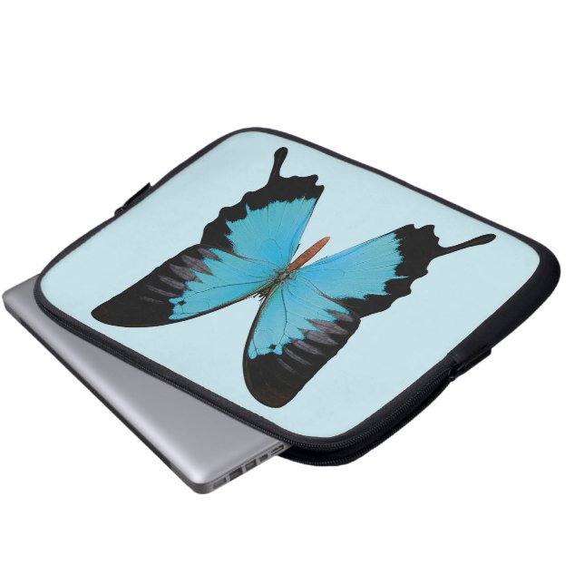 Peacock Royal Laptopschutzhülle (Vorne Knopf)
