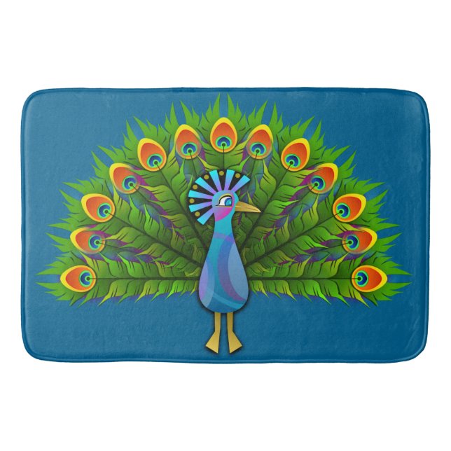 Peacock Schlafzimmer Rug Mat Wohngestaltung Rug Ma Badematte (Vorderseite)