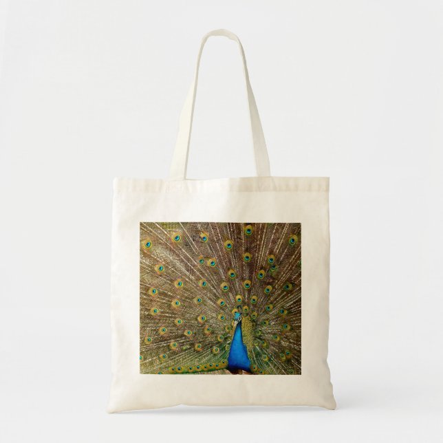 Peacock Schwanz Feathers Tragetasche (Vorne)