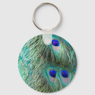Peacock Schwanz Schlüsselanhänger
