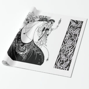 Peacock Skirt Beardsley Art Nouveau Geschenkpapier