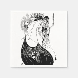 Peacock Skirt Beardsley Art Nouveau Serviette