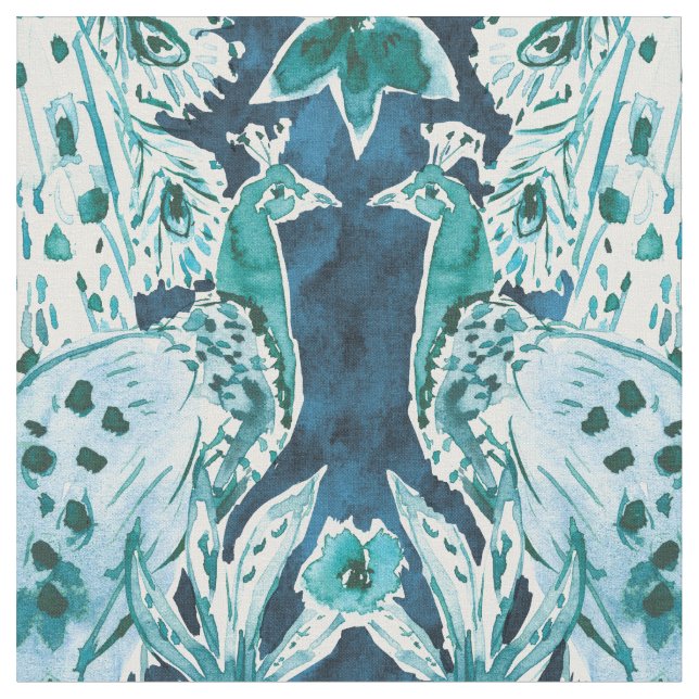 PEACOCK SPLENDOR-Indiz Stoff (Nahaufnahme)