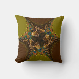 Peacock Star Fraktal Lace Big Cushion Pillow Kissen