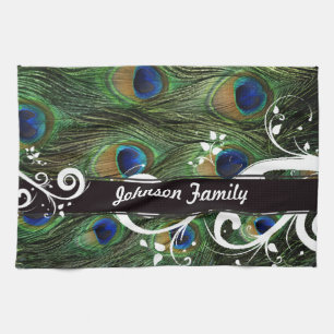 Peacock Swirl Geschirrtuch