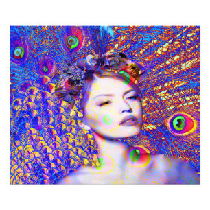 Peacock Tance Fotodruck