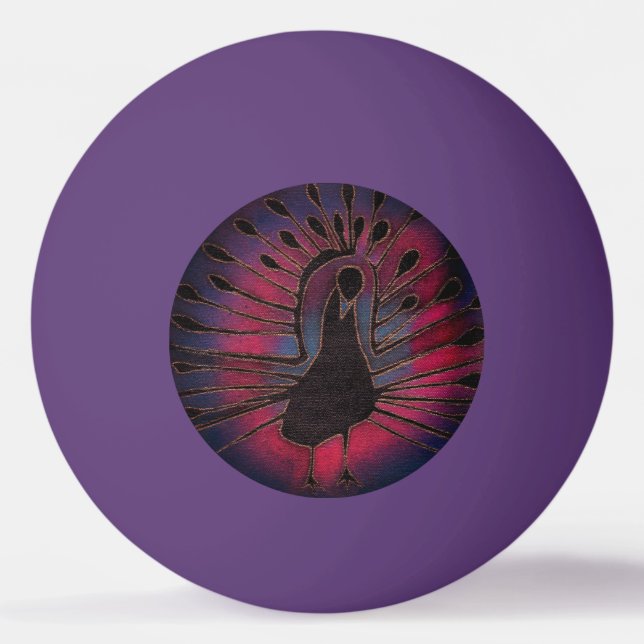 Peacock Tischtennisball (Vorderseite)