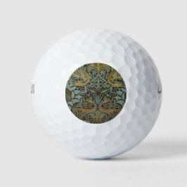 Peacock und Dragon (von William Morris) Golfball
