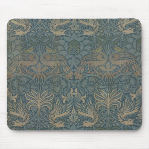 Peacock und Dragon von William Morris Mousepad