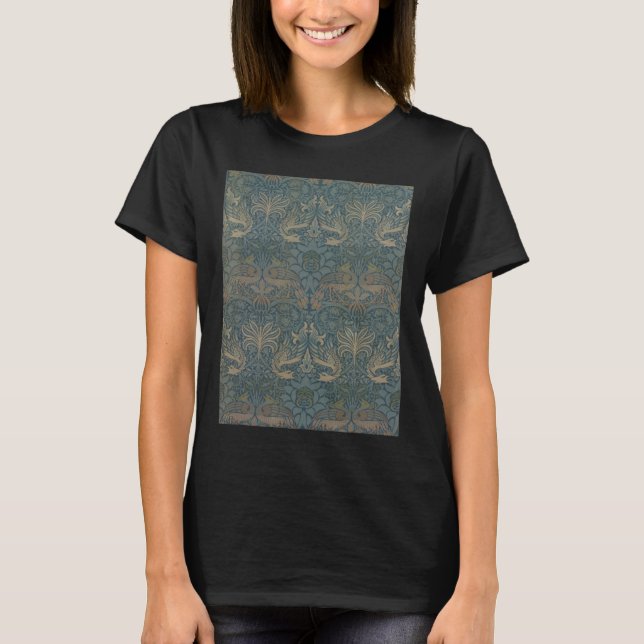 Peacock und Dragon von William Morris T-Shirt (Vorderseite)