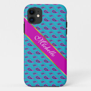 Peacock und Magenta Paisley Pattern Case-Mate iPhone Hülle
