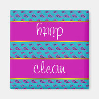 Peacock und Magenta Paisley Pattern