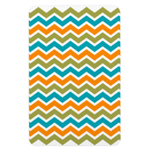 Peacock Vibrant Tribal Zigzag Magnet