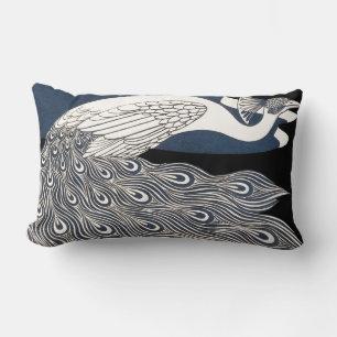 Peacock Vintages blaues Meer Lendenkissen