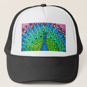 Peacock-Vogelanimation Truckerkappe