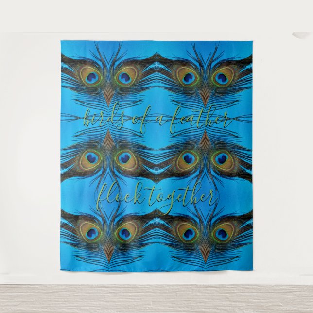 Peacock Wandteppich (Vorderseite)
