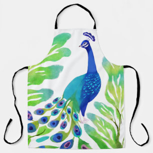 Peacock Watercolor Schürze