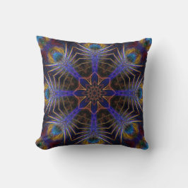 Peacock Web-Fraktale Jumbo Cushion Pillow Kissen