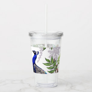 Peacock Wedding Acryltrinkbecher