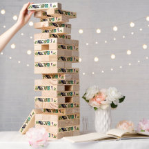 Peacock Wedding Custom Outdoor Topple Tower