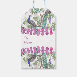 Peacock Wedding Geschenkanhänger