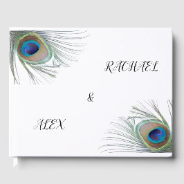 Peacock Wedding Guest Book Gästebuch