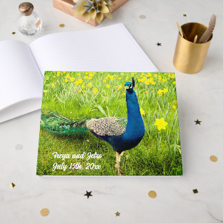 Peacock Wedding Guest Book Gästebuch